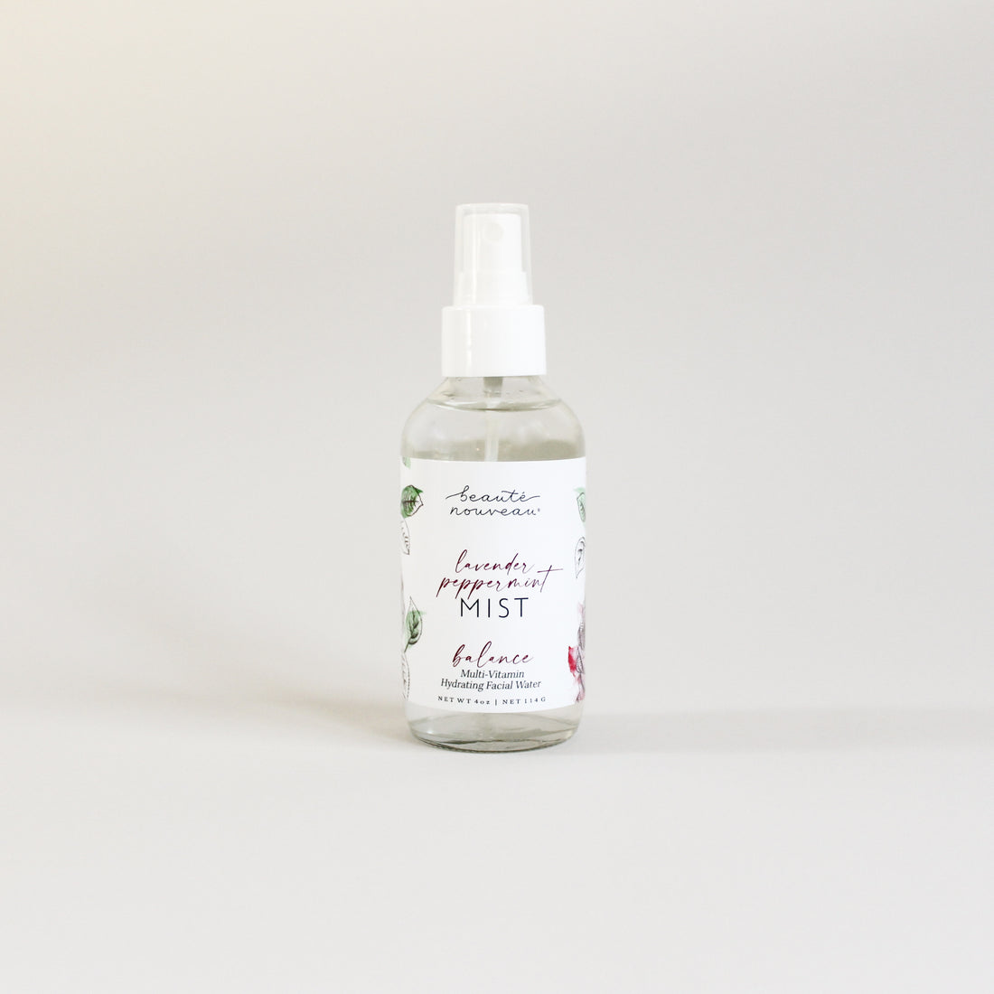 All-natural lavender peppermint facial mist.